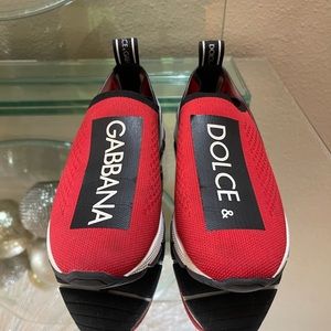 Dolce & Gabbana Mini Me Sorrento Sneakers Red